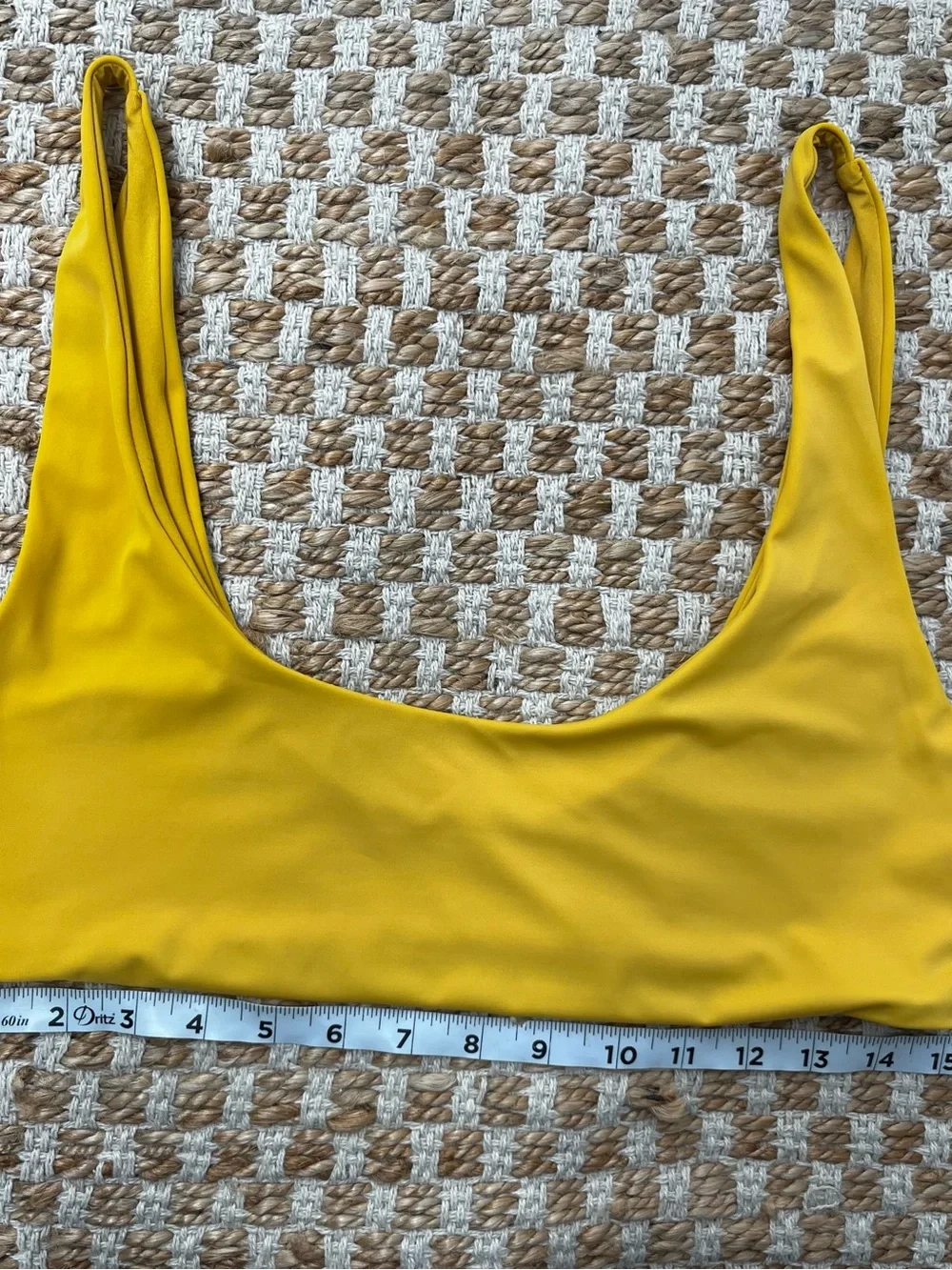 Onia Scoop Top in Burnt Sun Yellow XL NWT